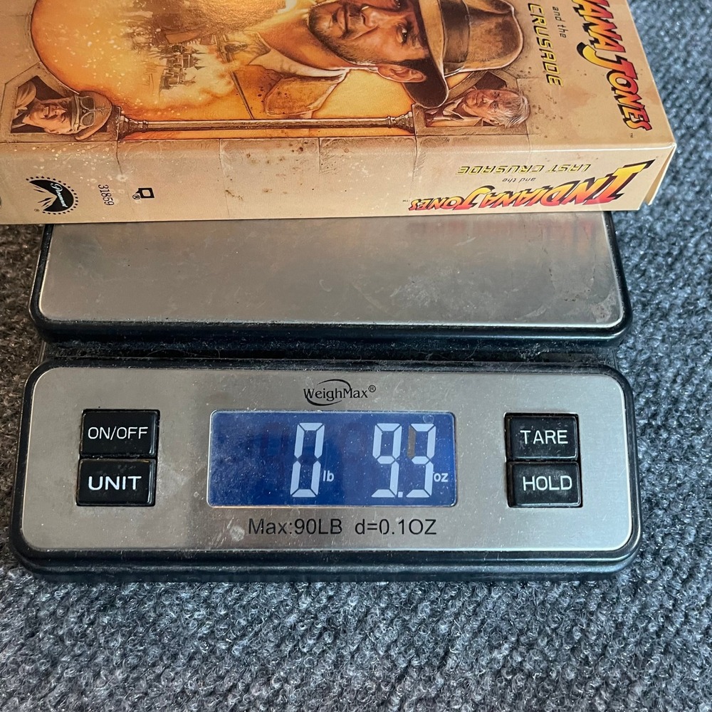 Indiana Jones and the Last Crusade VHS 1989 Paramount Harrison Ford 31859 - Picture 9 of 9